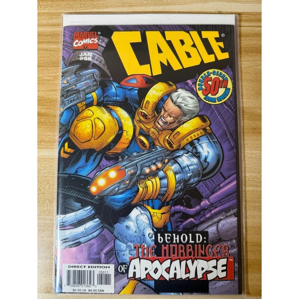 Cable #50 Marvel‎ Comics January Double Sized Issue Special Comic Book